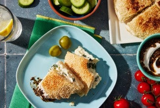 Cheese and Mint Ka’ak (Middle Eastern Bagels) 