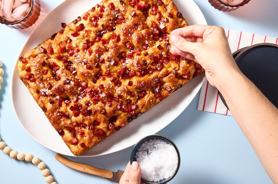 Christmas Ham Focaccia - select to zoom