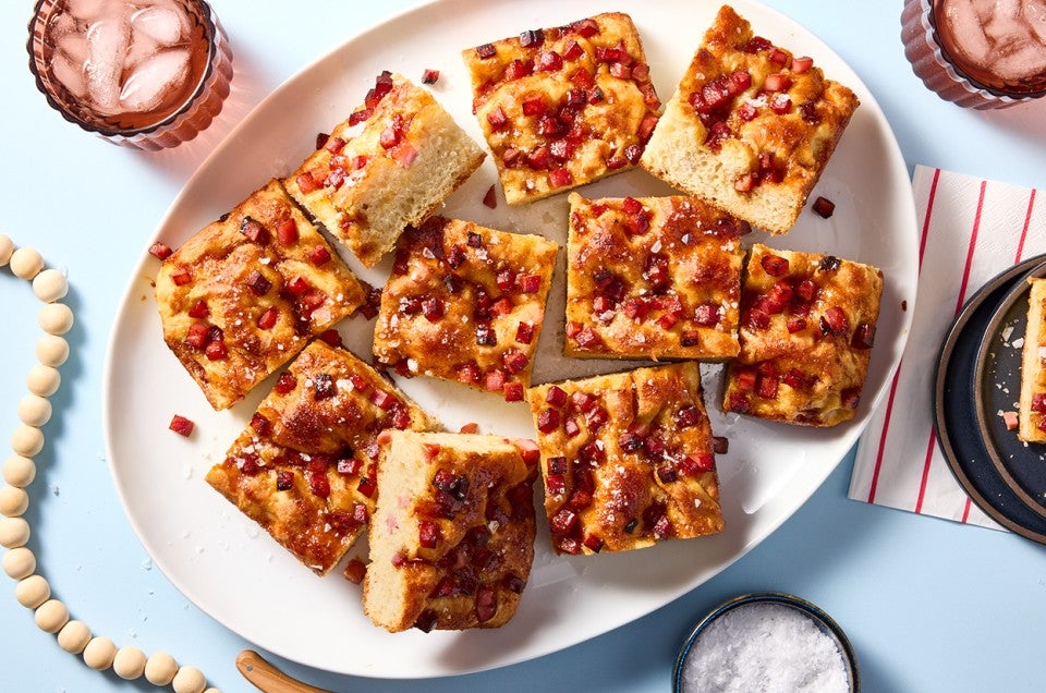 Christmas Ham Focaccia - select to zoom